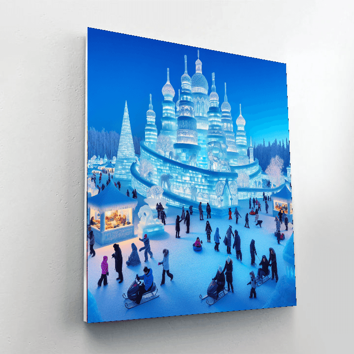 The Snow And Ice Festival - Harbin, China Paint By Numbers Kits