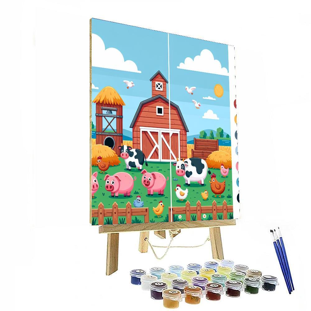 Farmyard Friends Celebration Paint By Numbers