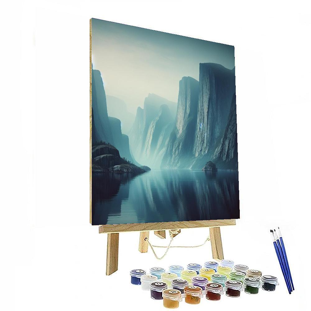 Quiet Nordic Fjord DIY Paint By Numbers