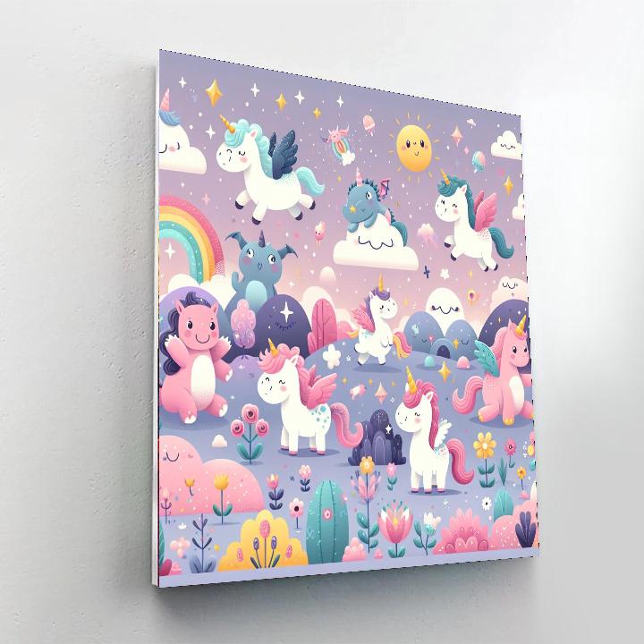 Magical Creatures Unleashed Numbered Painting Kits