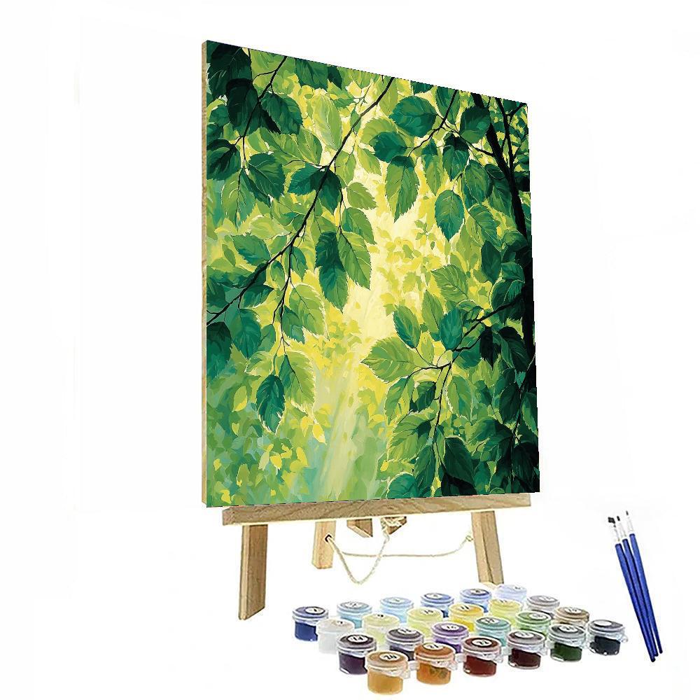 Edgar Degas Inspired Dappled Light Through Leaves  Painting Number Kit