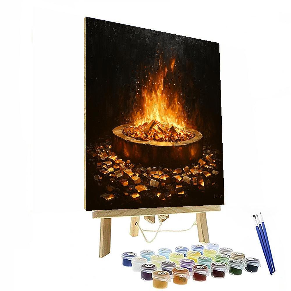 Caravaggio Inspired Fleeting Ember  Paint By Color