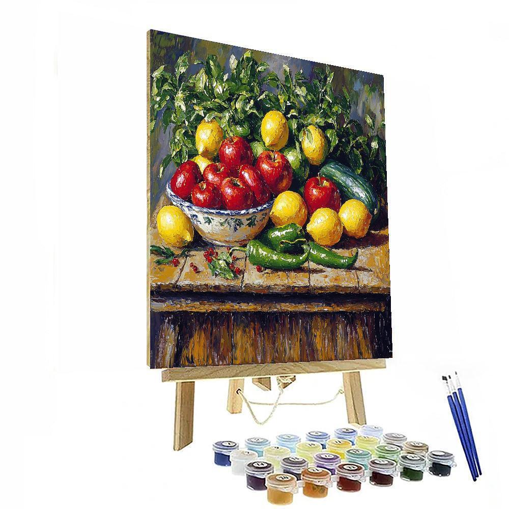 Paul Cézanne Inspired Culinary Colors  DIY Paint By Numbers