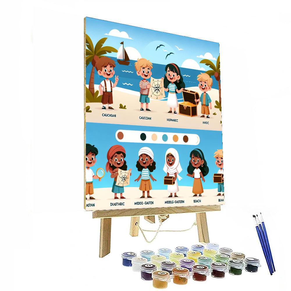 Treasure Hunt Painting Number Kit