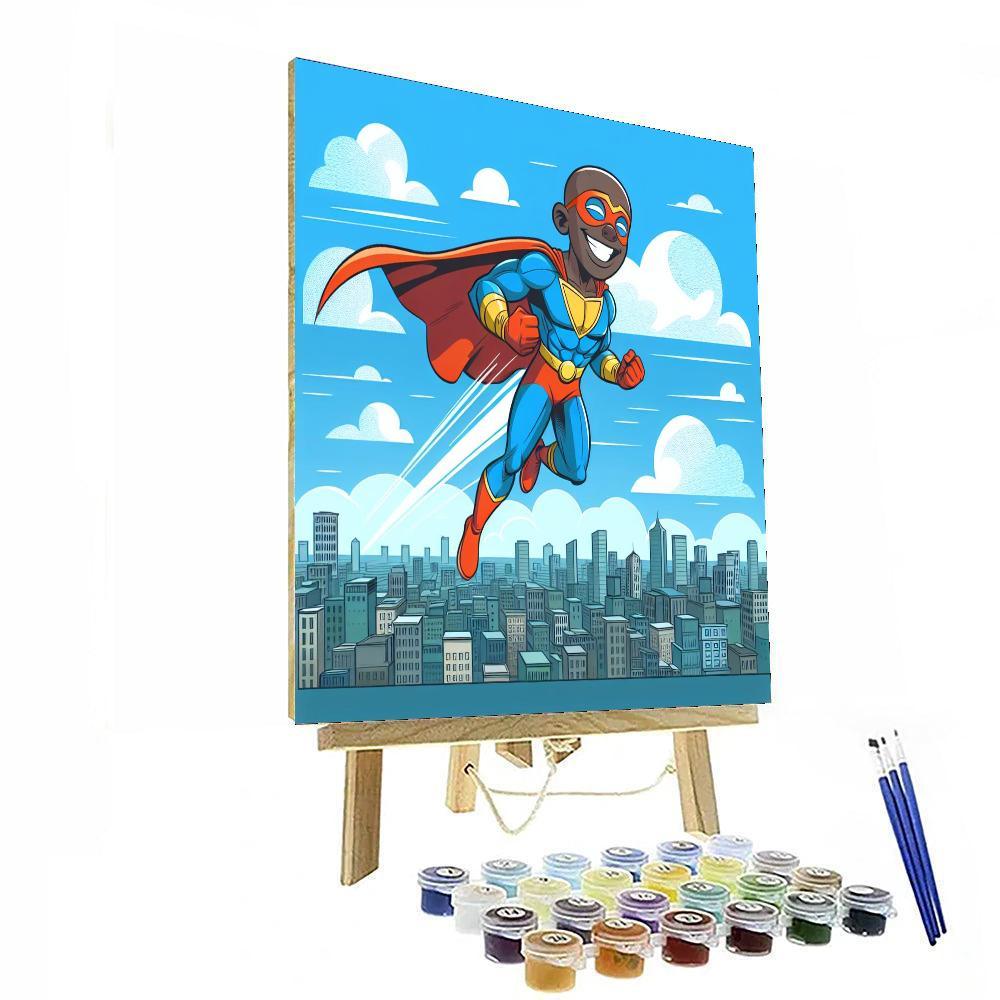 Superhero Action Pack Painting By Numbers Kit