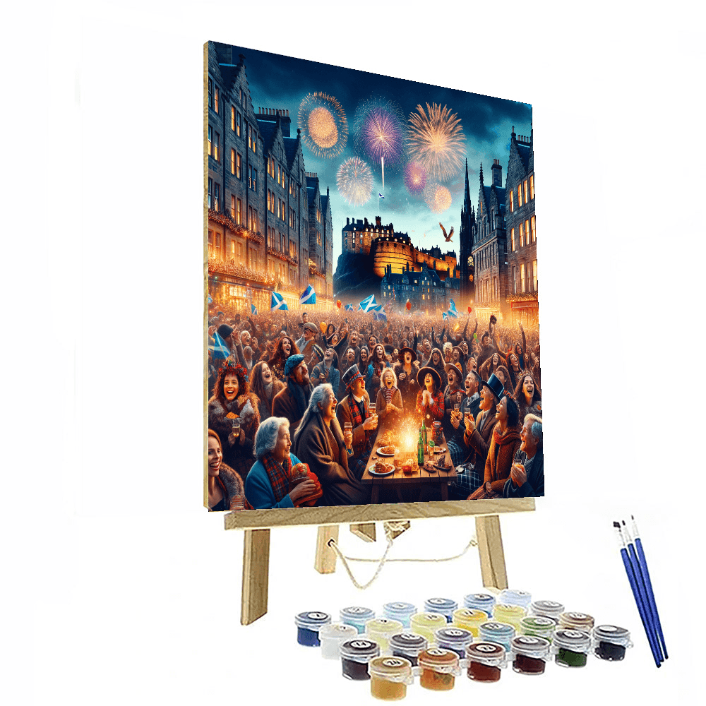Edinburgh Hogmanay - Scotland DIY Paint By Numbers