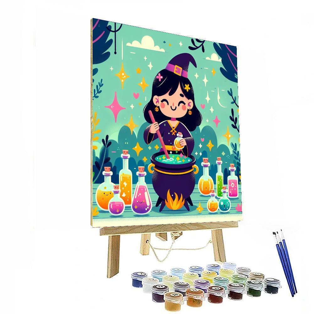 Magic Potion Party Paint By Numbers Art