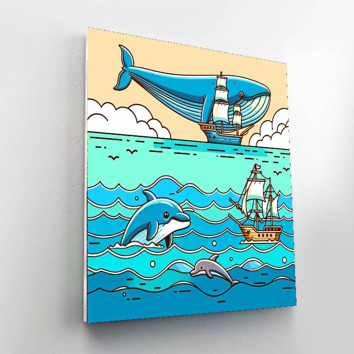 Wild Ocean Adventure Number Painting