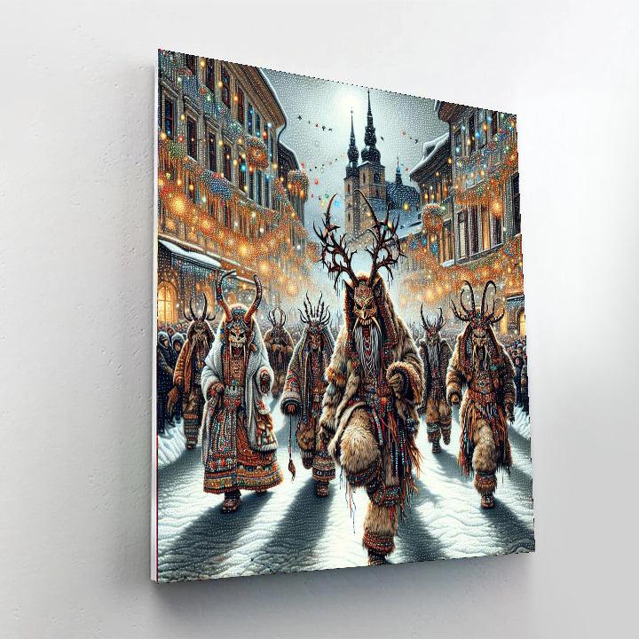 Krampus Run Paint By Numbers Kits