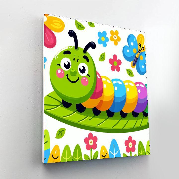 Happy Caterpillar Journey Paint By Numbers Kits