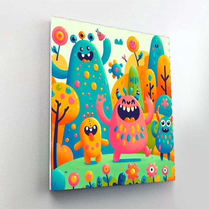 Playful Monsters Painting Number Kit