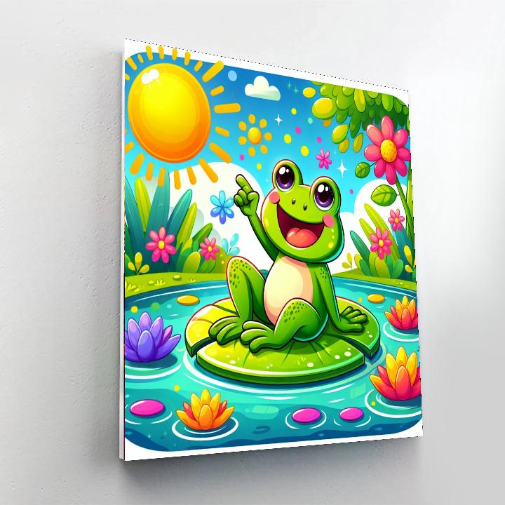 Sunny Day Frog Numbered Painting Kits