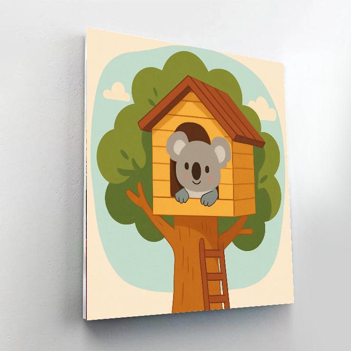 Explorer Koala's Treehouse DIY Paint By Numbers