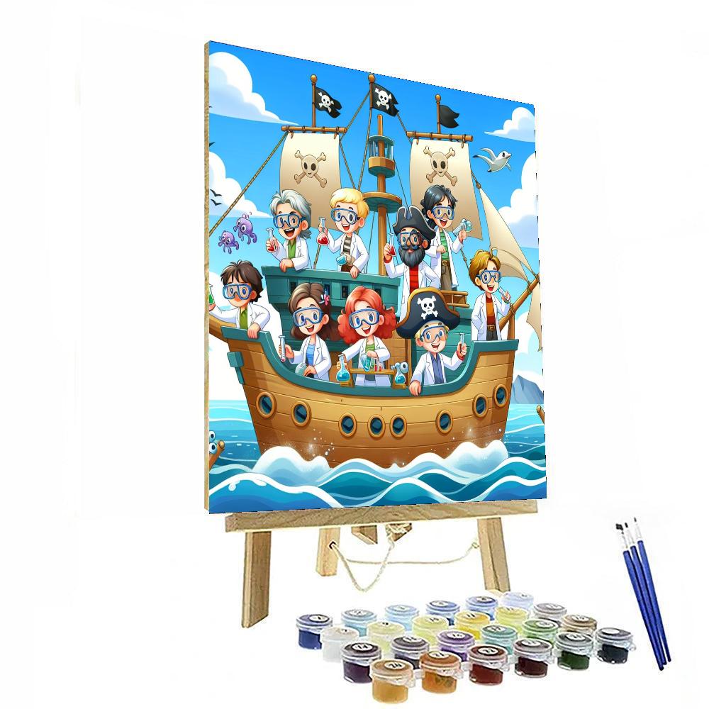 Pirate Science Painting Number Kit