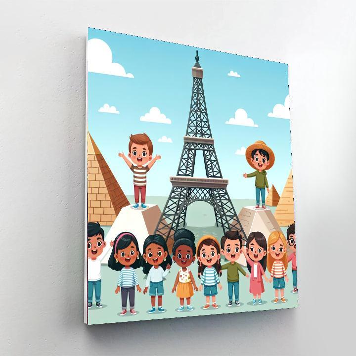 Charming Travel Adventures Painting By Numbers Kit