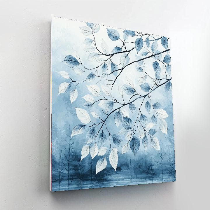 Leonardo Da Vinci Inspired Frosted Nature  Paint By Numbers Art