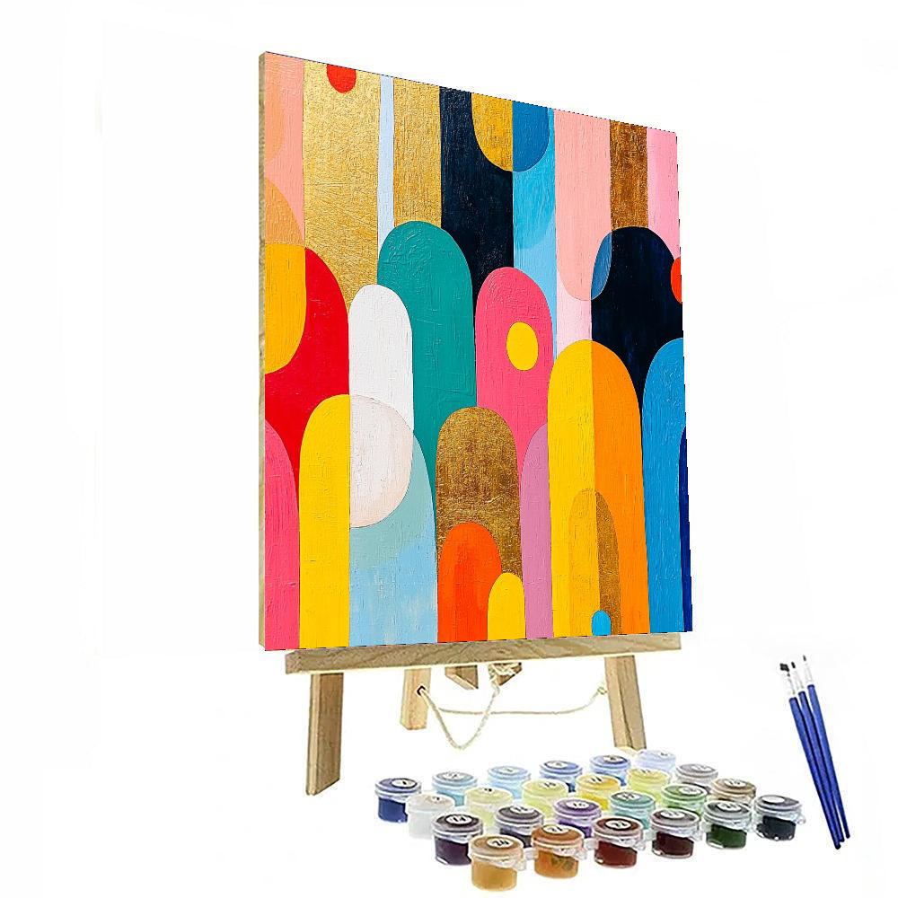 Gustav Klimt Inspired Luminous Whimsy  Paint By Numbers Kits