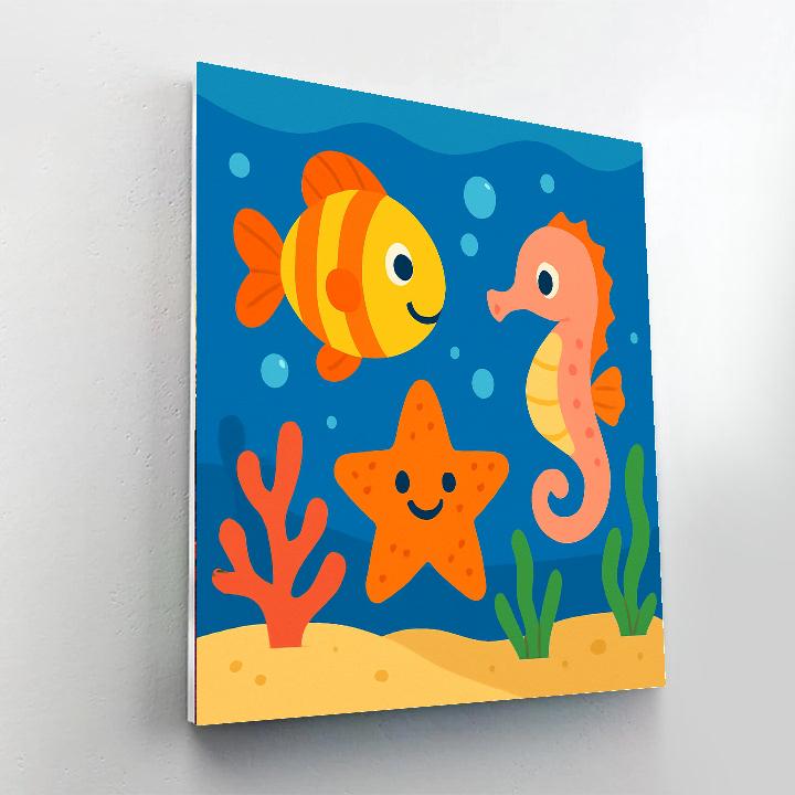 Underwater Ocean Wonders Painting By Numbers Kit
