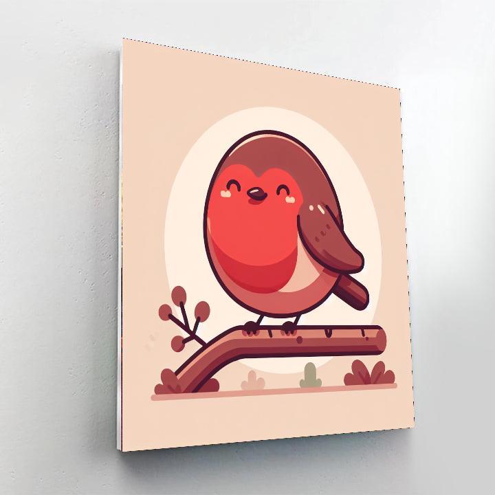 Rosy Robin Numbered Painting Kits