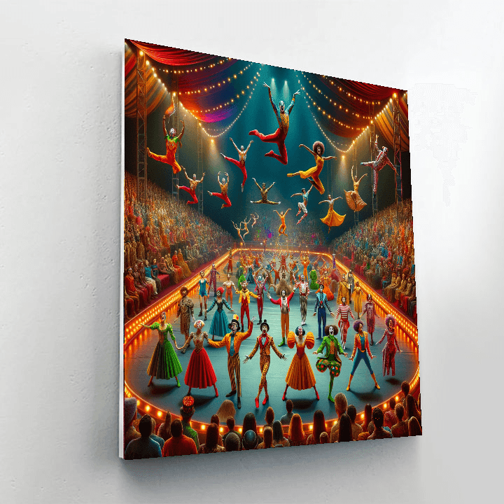 International Circus Festival Number Painting