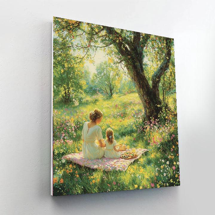 A Mother’s Touch In Nature Number Painting