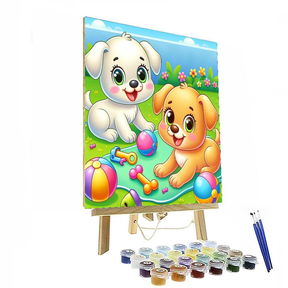 Happy Pups Playtime Paint By Color