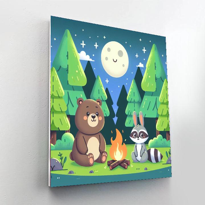 Imaginative Creature Campout Painting Number Kit