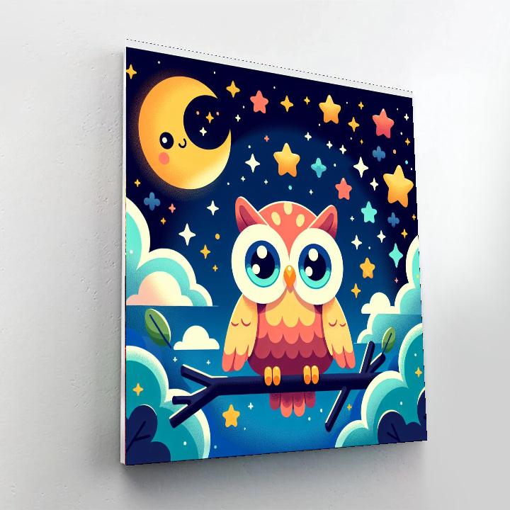 Giggles The Great Owl Numbered Painting Kits