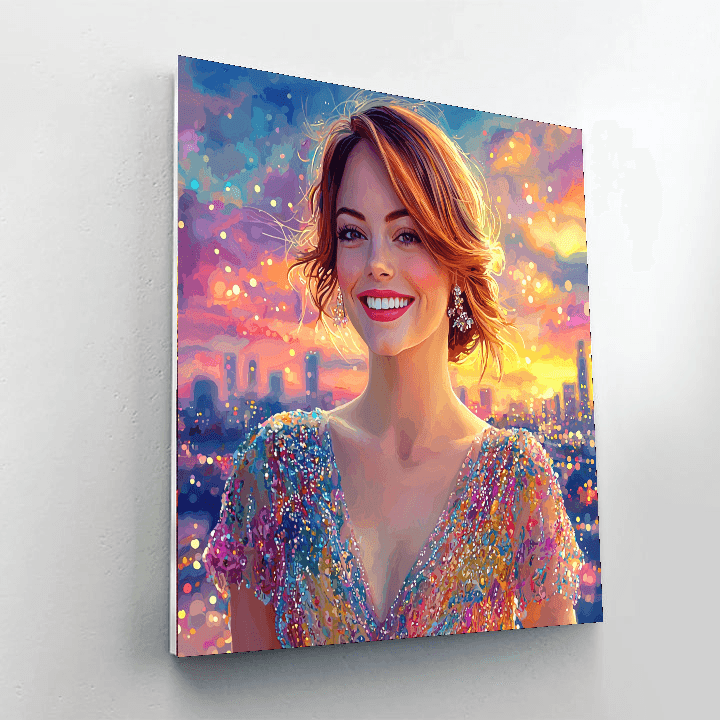 Emma Stone: The Spark Of A La La Land Dream Paint By Number