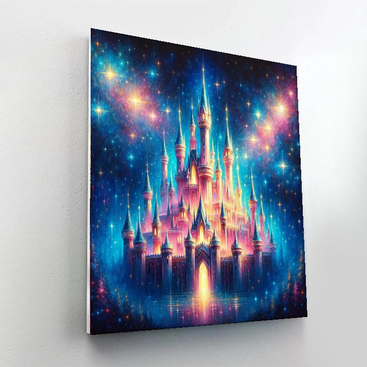 Glowing Fairytale Castle Paint By Color