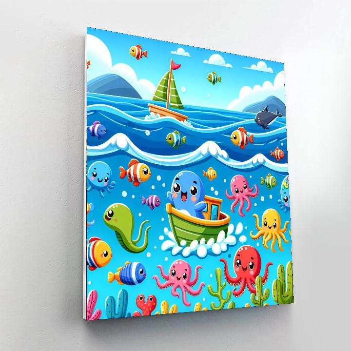Joyful Ocean Quest Number Painting