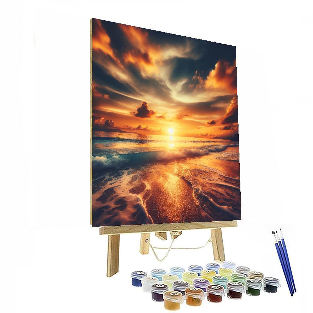 Peaceful Ocean View Numbered Painting Kits