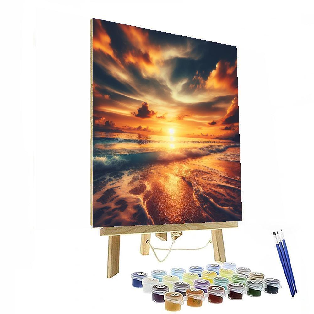 Peaceful Ocean View Numbered Painting Kits