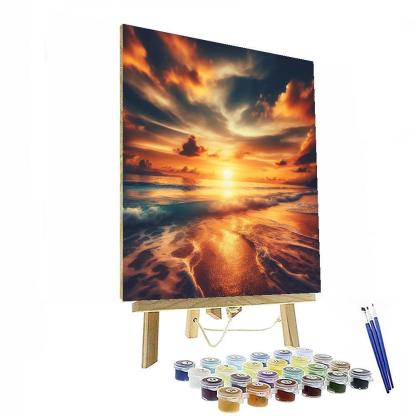 Peaceful Ocean View Numbered Painting Kits
