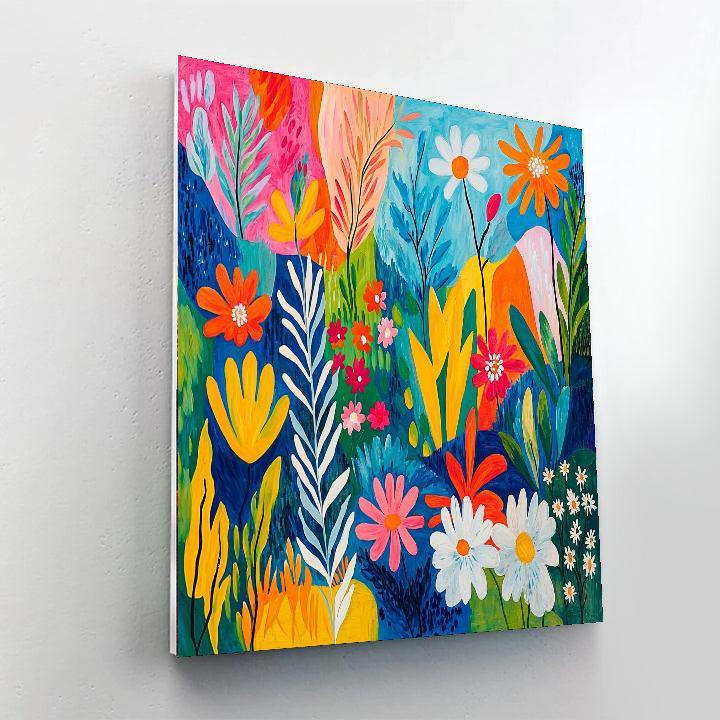 Matisse Inspired Colorful Garden Fantasy  Painting By Numbers Kit