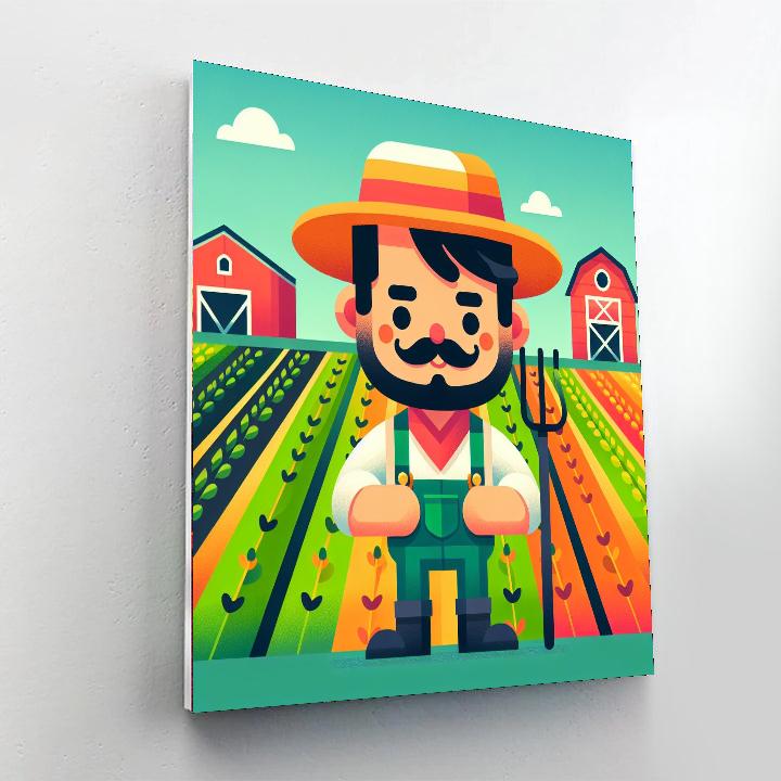Friendly Farmer Numbered Painting Kits