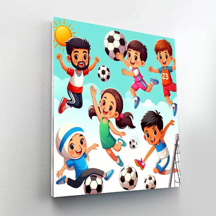 Sports Champions Unite Paint By Numbers Kits