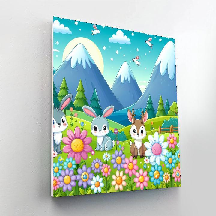 Majestic Mountain Meadow Paint By Number