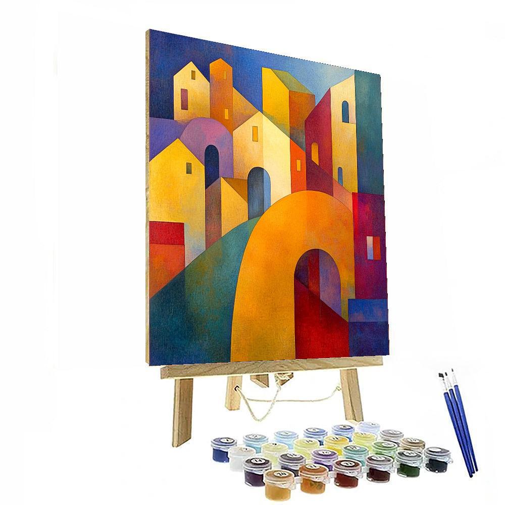 Paul Klee Inspired The Dreamer's Path  Number Painting