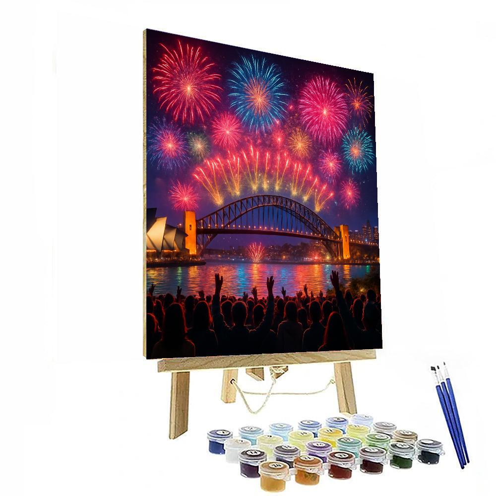New Year's Eve Celebration In Sydney Paint By Numbers Art