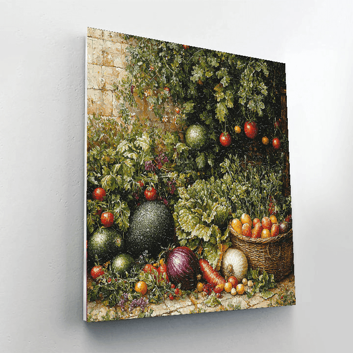 Pieter Bruegel The Elder Inspired Vintage Vegetable Garden  Paint By Color