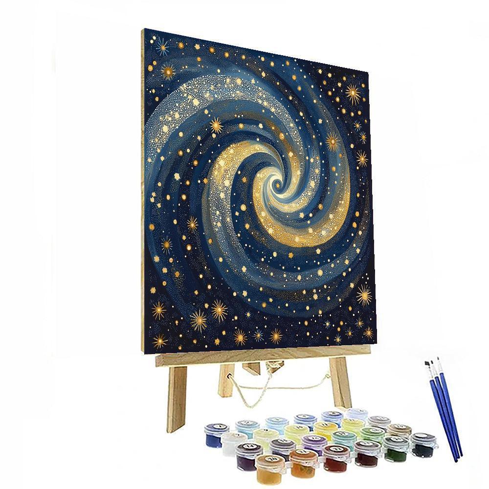 Georges Seurat Inspired Luminous Starry Dance  Paint By Numbers Kits