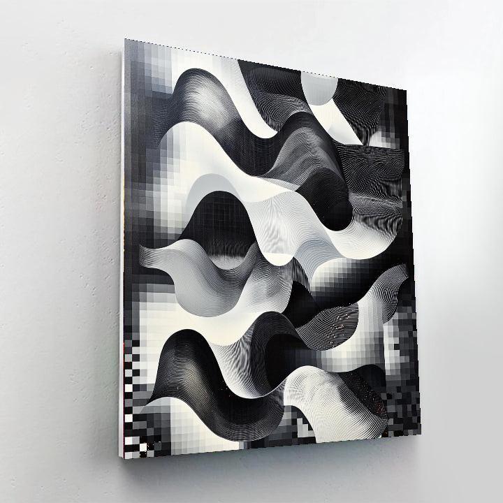 M.C. Escher Inspired Metamorphic Patterns  Number Painting