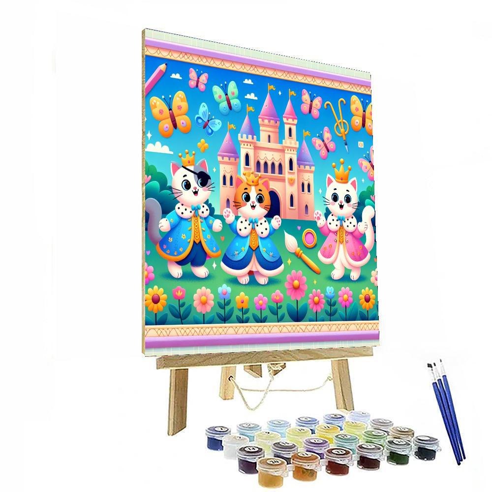 Fantasy Feline Kingdom Painting By Numbers Kit