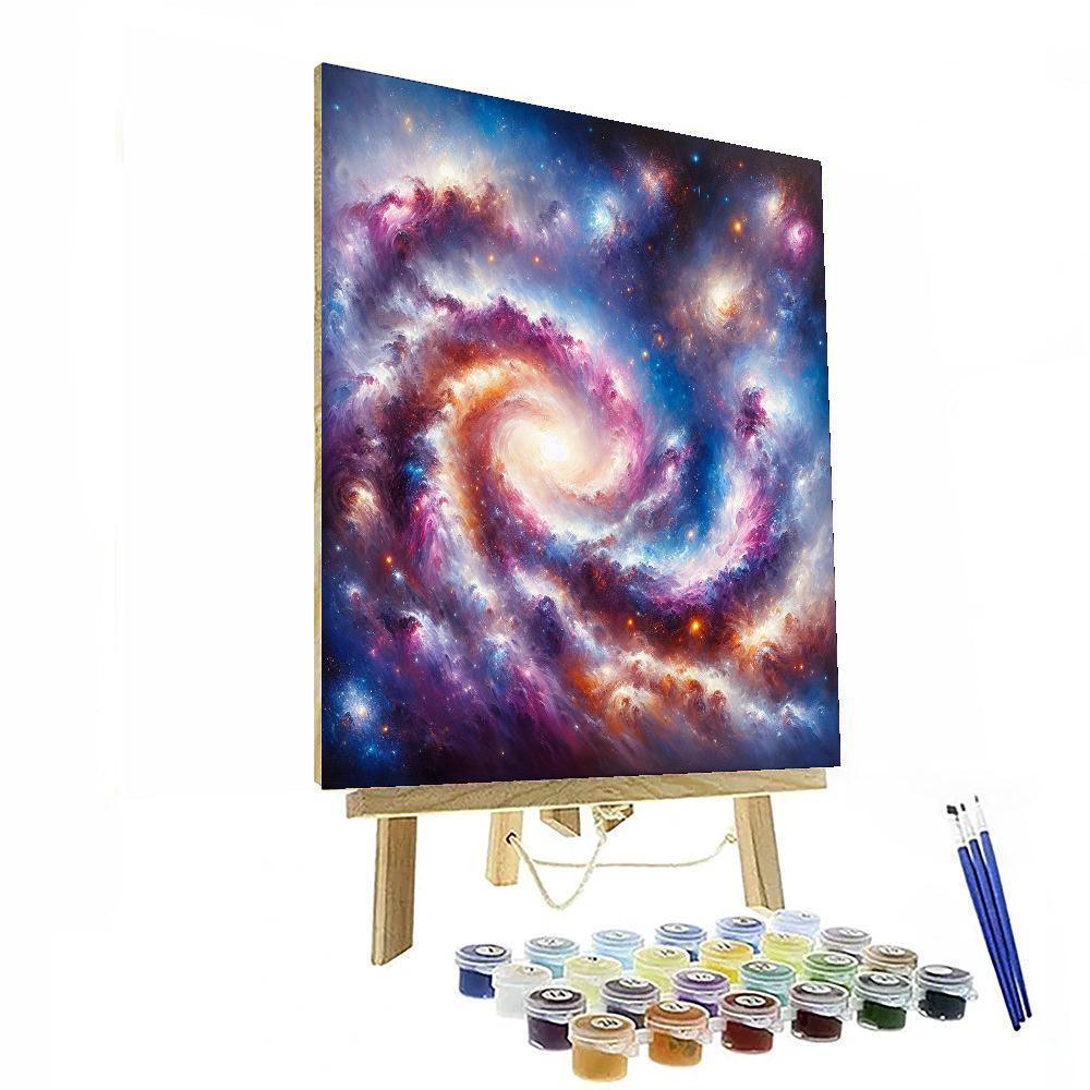 Artistic Galaxy Exploration Painting Number Kit
