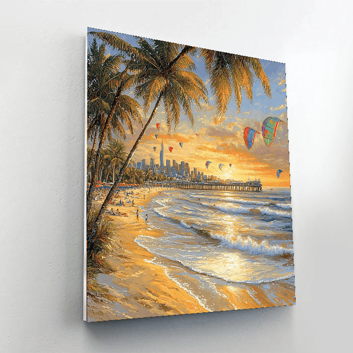 St. Kilda Beach - Melbourne Paint By Numbers