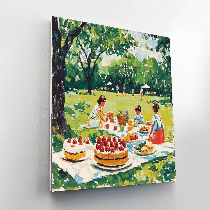 A Picnic Of Dreams Number Painting
