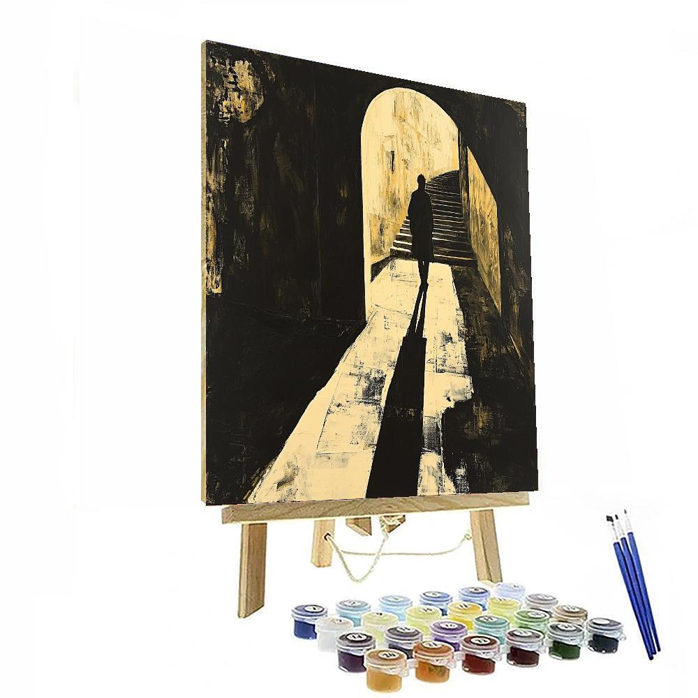 Caravaggio Inspired Ephemeral Shadows  Number Painting