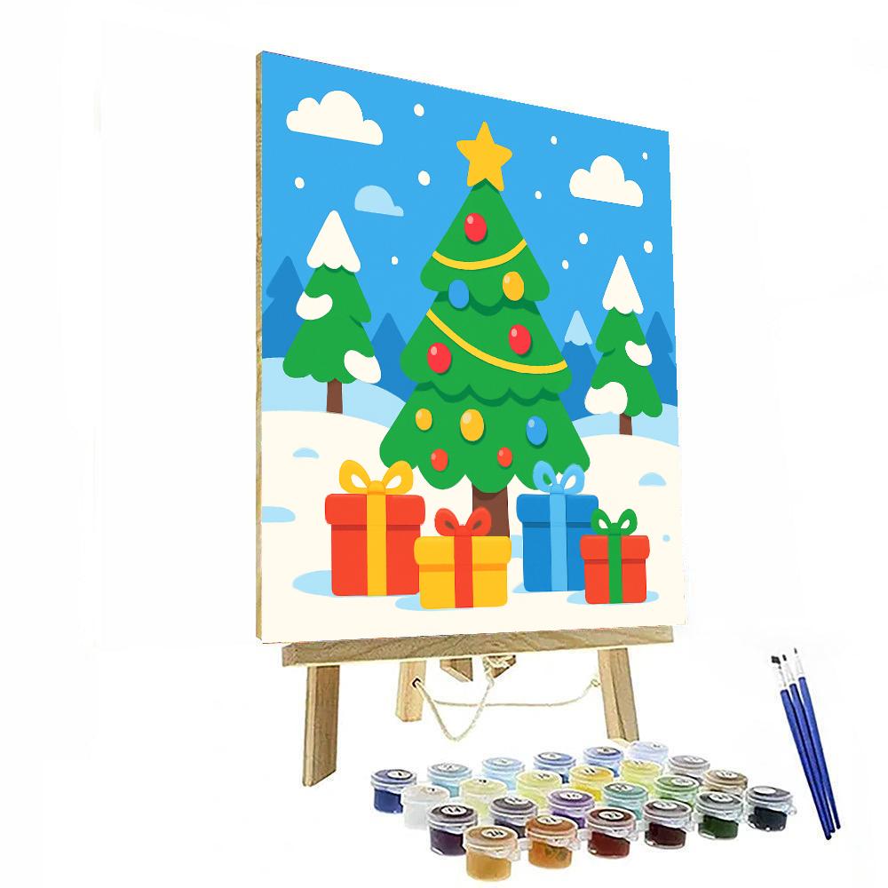 Christmas Tree Wonderland Painting By Numbers Kit