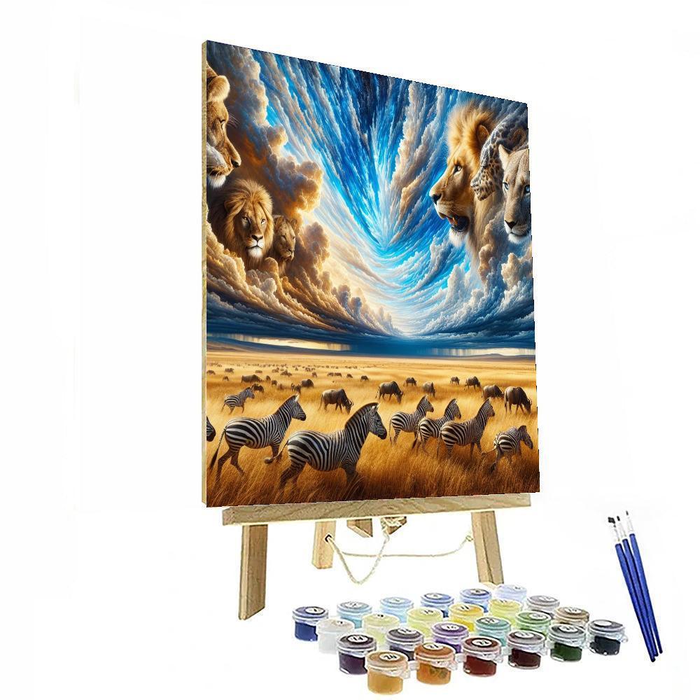 Serengeti Wildlife Expedition Numbered Painting Kits